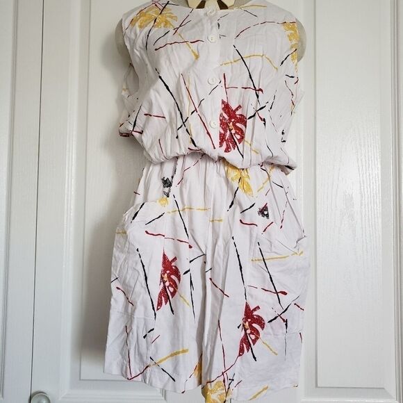 VINTAGE Paint Splater Romper Shorts - Picture 1 of 5